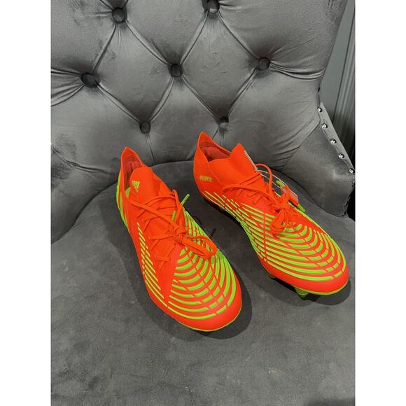 Adidas Predator Edge.1 SG Solar Red Football Boots Shoes Size US 8 GW1010 New - Picture 3 of 8